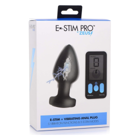 E-STIM PRO ZEUS- VIBRATING ANAL PLUG